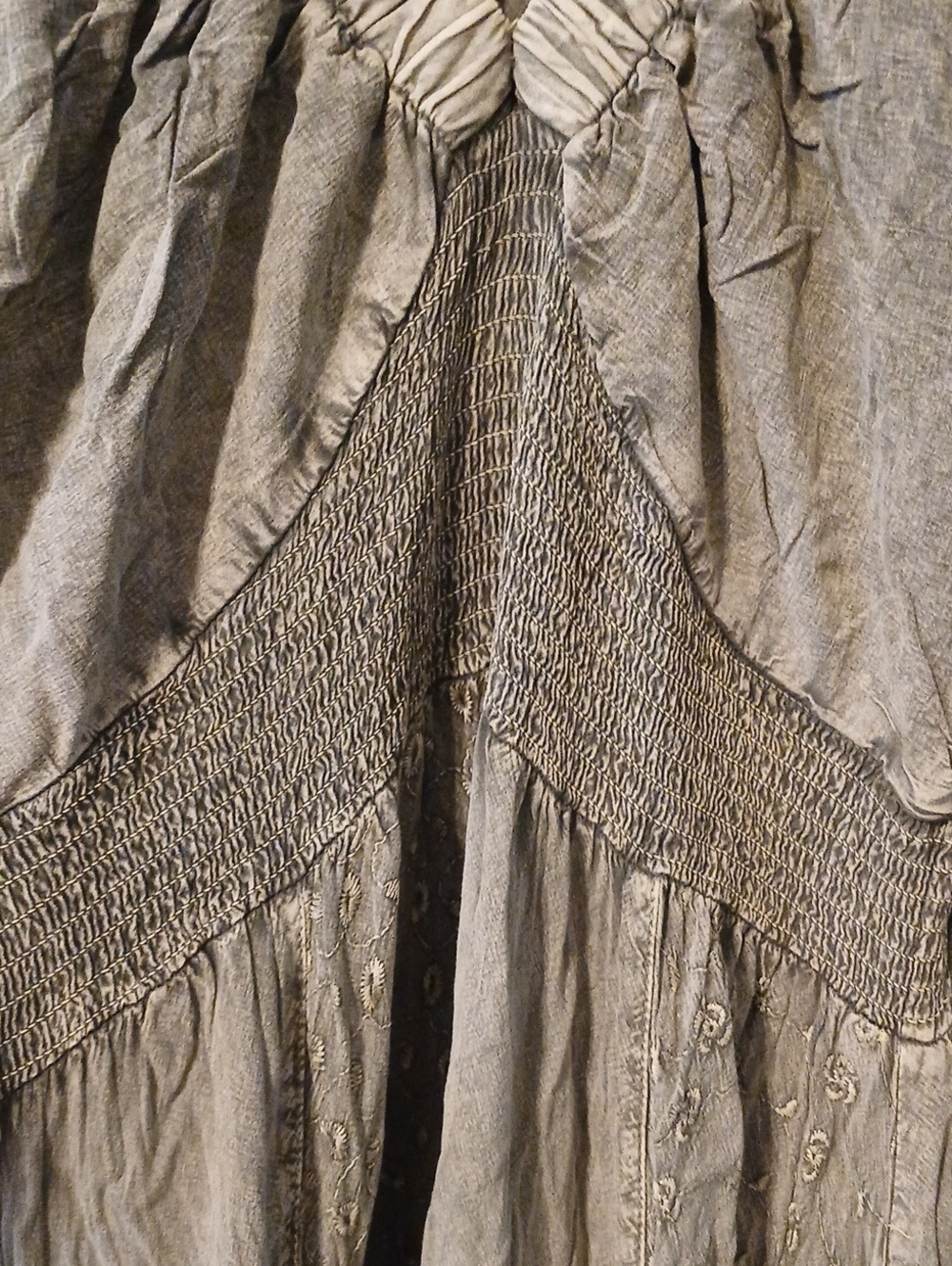 Boho Midi Dress in Olive Green - Picture 4 of 14